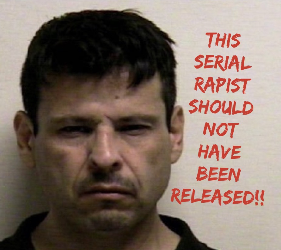 Campaign image of Troy Dean Richey stating that he should not have been released
